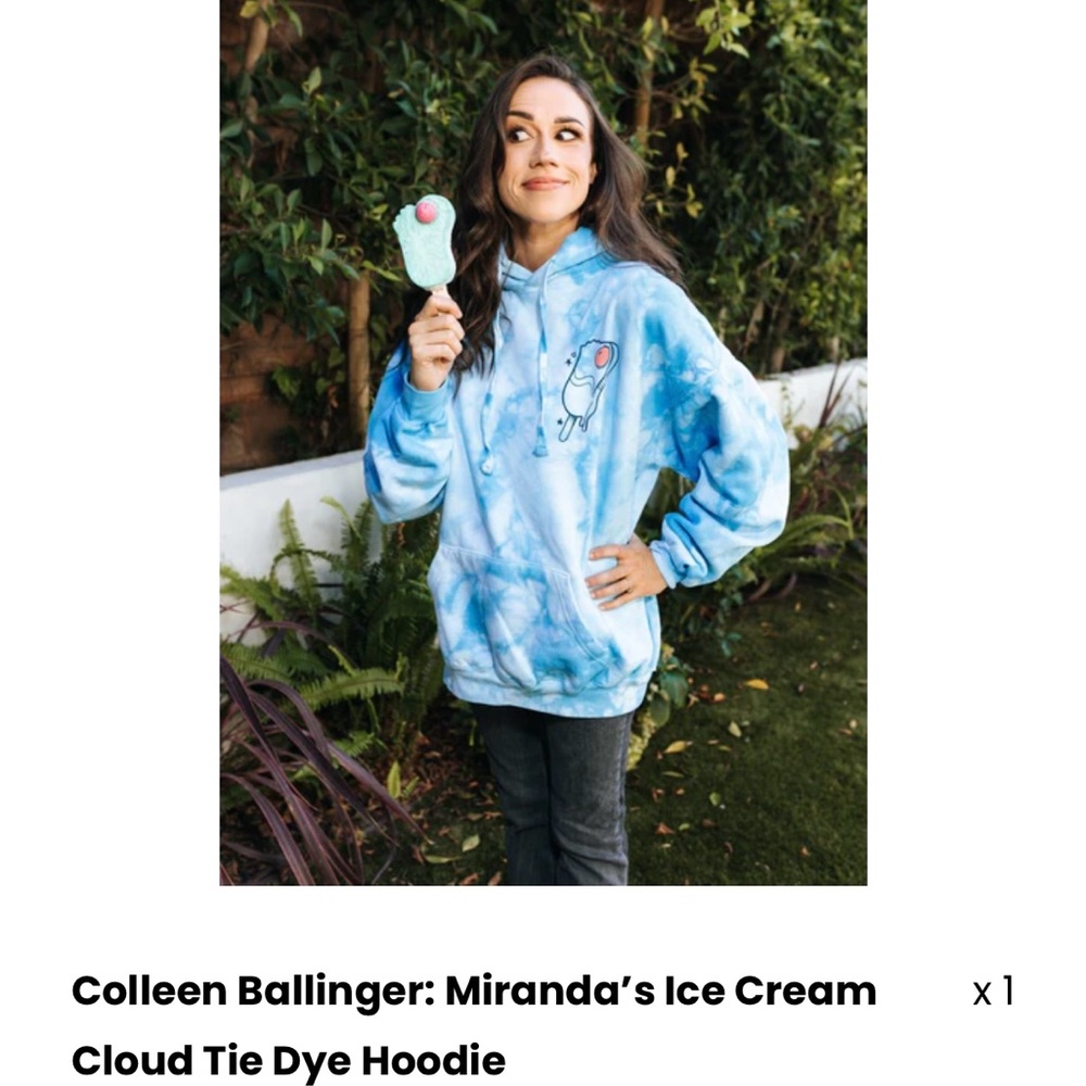 Colleen Ballinger And Miranda Sings Ice Cream Tie Dye Hoodie View 2